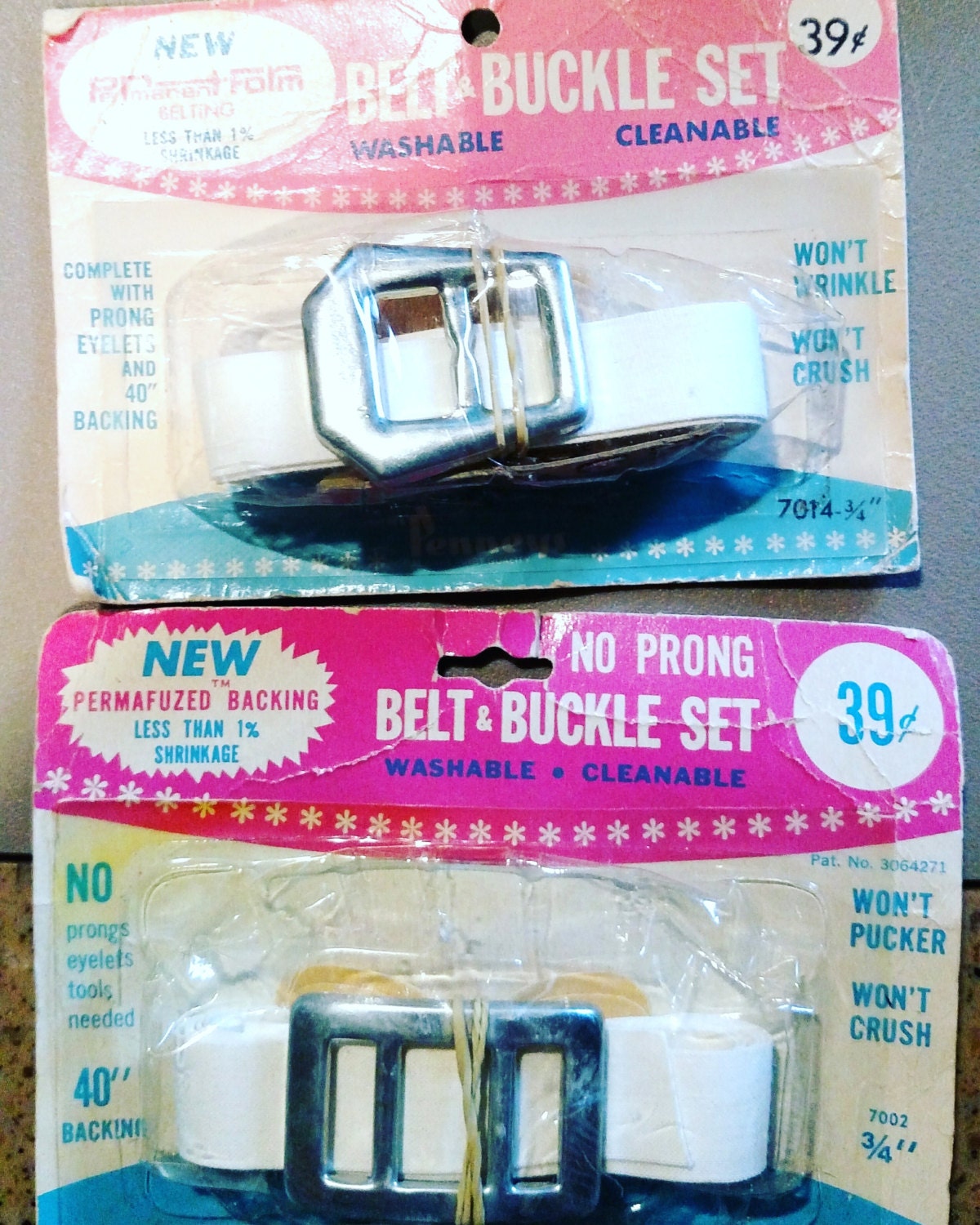 Retro JC Penney's belt buckles Sewing supply Retro