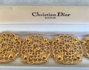 Dior vintage bracelet monogram logo