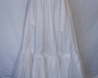 Handmade crinoline petticoat/underskirt with tulle at bottom