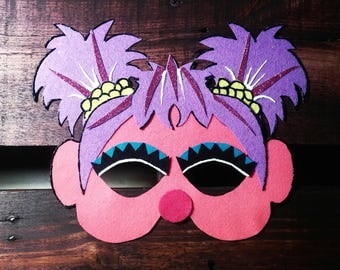 Sesame Street abby cadabby Kids Felt Mask pink monster dress up costume birthday party favor
