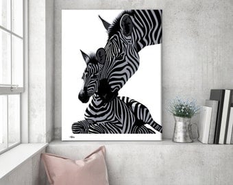 Zebra Wall Art zebra wall art | etsy Zebra Wall Art zebra wall art | etsy