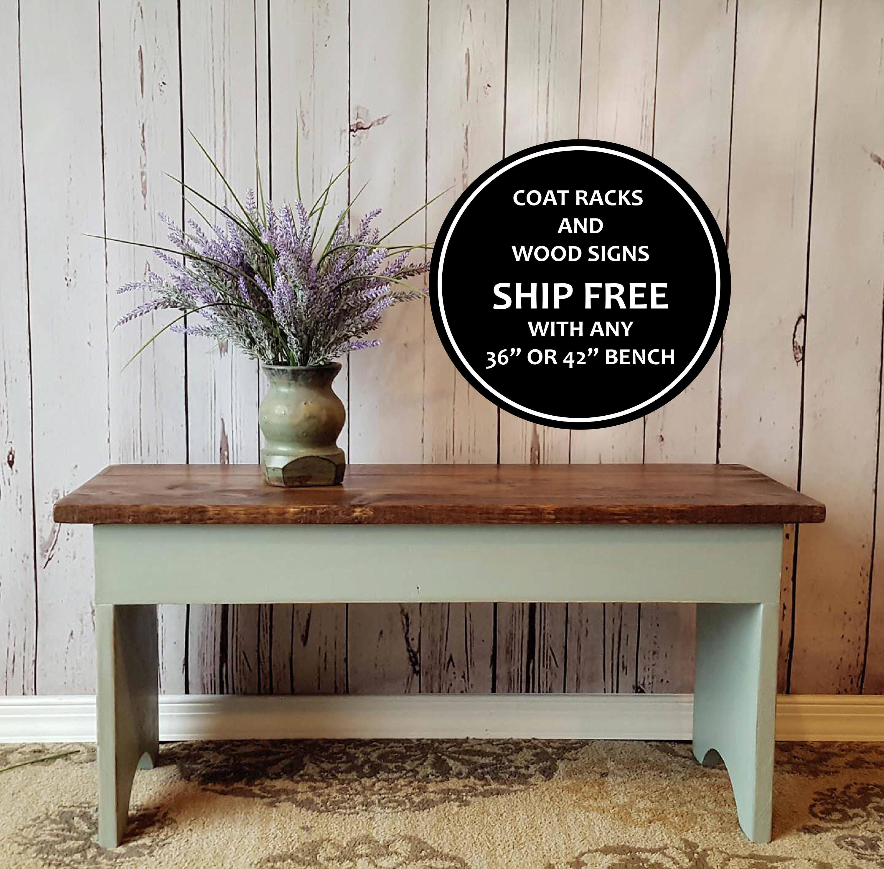 42 Farmhouse Bench Shoe Storage Rustic Small