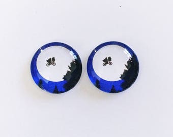 The 'ET' Glass Earring Studs