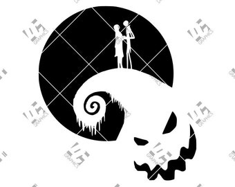 Jack Skellington Sally - Nightmare Before Christmas- Cutting File in SVG, EPS, DXF, and Studio3 - Cricut, Silhouette Cameo Studio- Cut File
