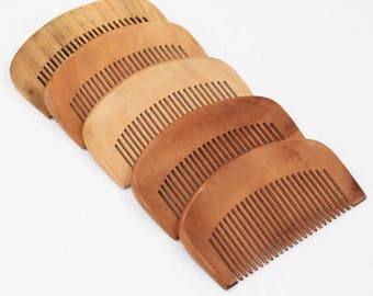 Custom Engraved Beard Comb, Thin Beard Comb, Custom Beard Comb