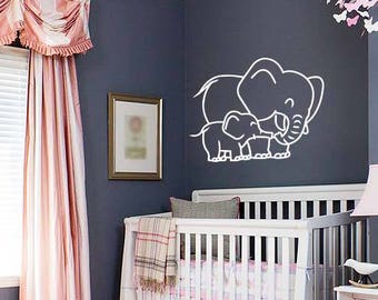 Elephant Wall Decal | Etsy