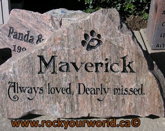 Extra Large Pet Memorial Stone (Grave Stone / Marker)