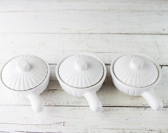 Set of 3 Covered Baking Dishes-Food Photography Prop