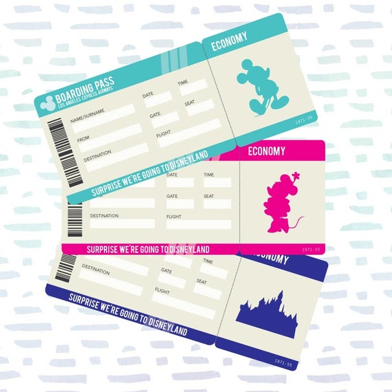 printable pdf ticket for disneyland trip