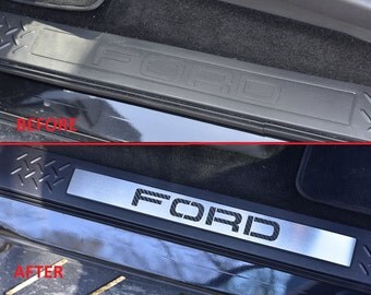 Ford F-150 F150 F 150 XII 2008-2014 door sills | custom stainless steel car scuff panel step protector guard trim kits & car accessories
