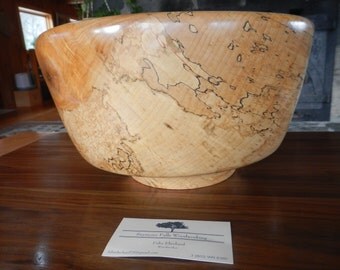 Serving Bowl, 115 year old Hand Turned Maple