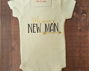 Baby Boy Clothes, Mommy's New Man Bodysuit