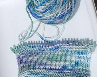 Sakina the C.B.S Fairy Bulky yarn 100% Peruvian Highland Wool (Blue, white, green, gray)
