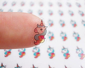 CLEAR Planner Stickers, Unicorn Head Planner Stickers, Unicorn Planner Stickers, Unicorn Stickers, Erin Condren Planner Stickers (st124#)