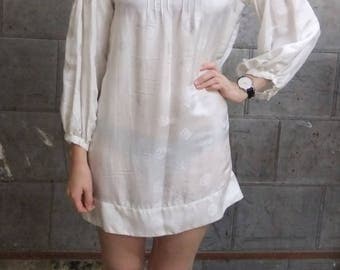 Silk Smocked Dress