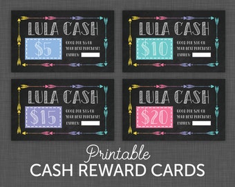 Cash Card, Lularoe Cash, Lularoe Black, Chalkboard Marketing, Printable