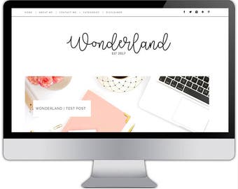 Premade responsive blogger template - WONDERLAND