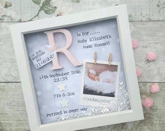 New Baby Gift, Baby Girl Gift, Christening Gift, 1st Birthday gift, Goddaughter Gift, Baby Girl Nursery Decor, Nursery Print, Personalised