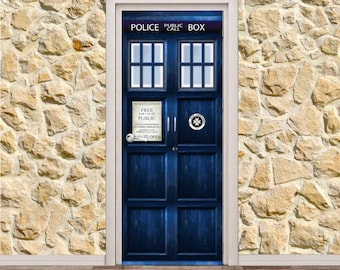 Doctor Who Tardis Door Poster/Sticker (30" x 79" | 77 x 200 cm)