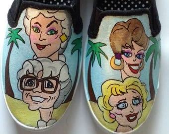 Golden Girls hand painted shoes