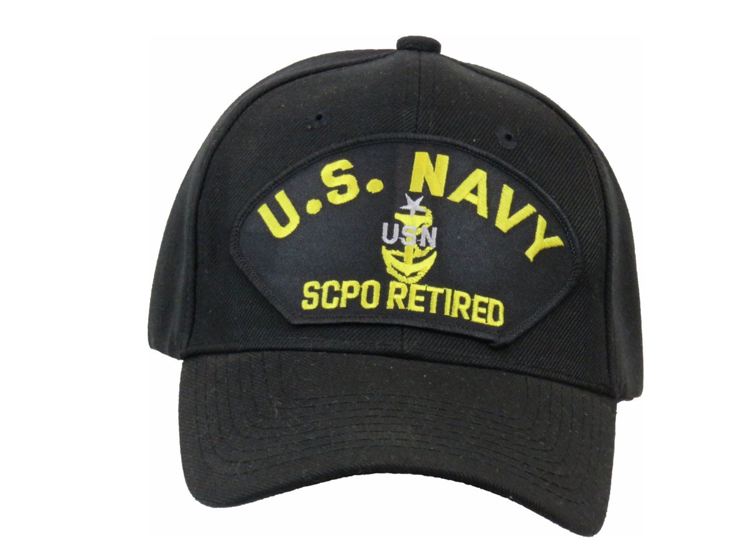 Us Navy Scpo Retired Military Veteran Ball Cap With