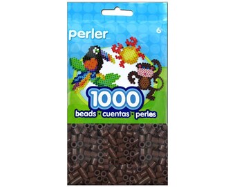 Perler Fused Bead Package Brown 1000pc - Perler Beads - Fuse Beads - Melty Beads - Bead Lot