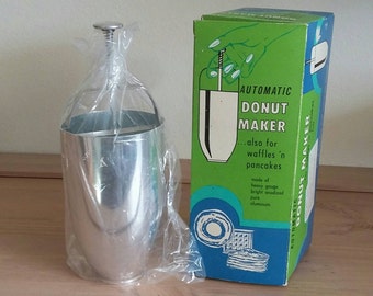 SALE ~ Vintage Donut Maker Circa 1950's Aluminum Waffles & Pancakes too! Like new, Decorative Nostalgic