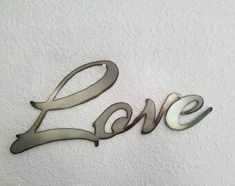 4 Wall Letters LOVE sign wall art decor vintage style