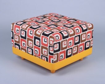 FeierbachCube stool 70s seat cube zip