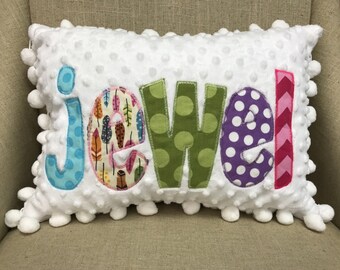 Personalized Pillow - Custom Travel Pillow - Throw Pillow - Kids Pillow - Teens Pillow -Monogrammed Pillow - Name Pillow