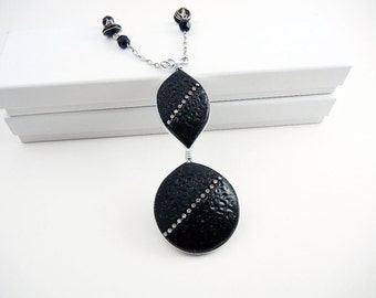 One-of-a-Kind Polymer Clay Wire Wrapped Necklace