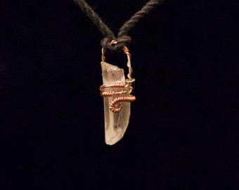 Copper-Wire wrap- Quartz- Crystal