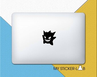 Pokemon Gengar MacBook Decal Gengar MacBook Sticker Gengar Sticker Gengar Decal Pokemon Stickers Pokemon Go Light Up Gengar Apple Logo m910