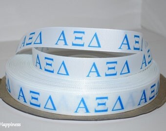 Alpha Xi Delta 7/8" Grosgrain Ribbon C42
