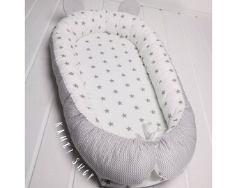 SUMMER SALE!! Ready to ship! double-sided baby nest for newborn babynest, sleep bed, cot, snuggle nest, pod, baby nest pattern, sleep nest,