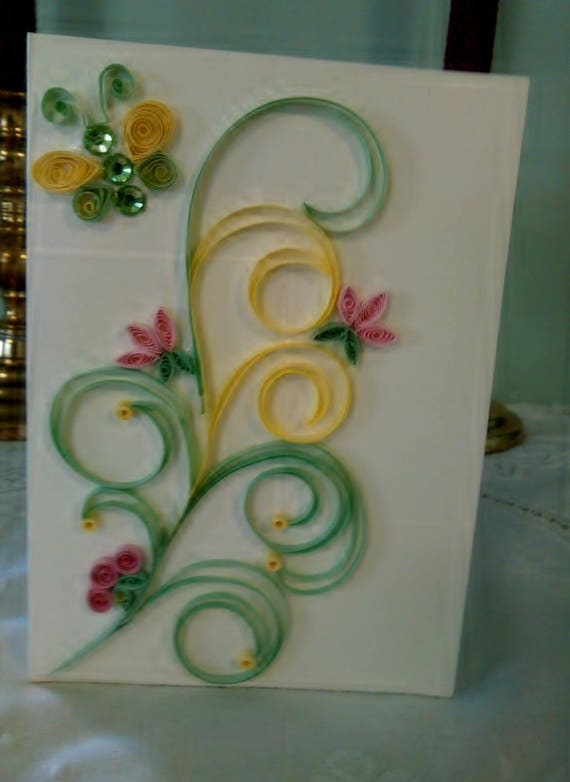 Hand Quilled Blank Notes/Envelopes