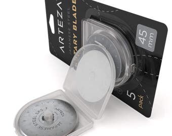 Arteza 45mm Quilting Rotary Cutter Replacement Blades, Fits Olfa & Fiskars (SKS-7, Pack of 5)