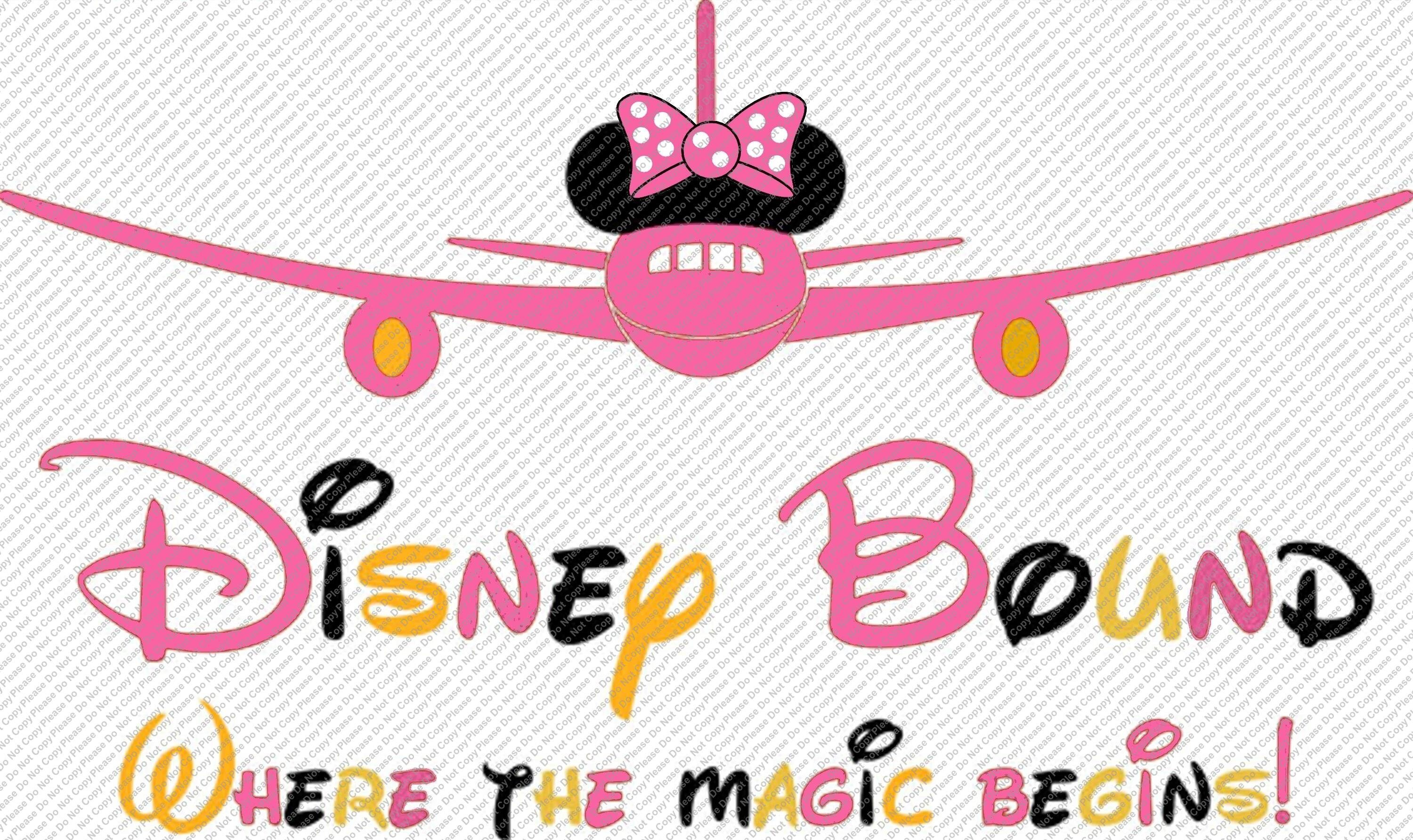 Download Disney Bound Where the Magic Begins Airplane Minnie Mouse ...