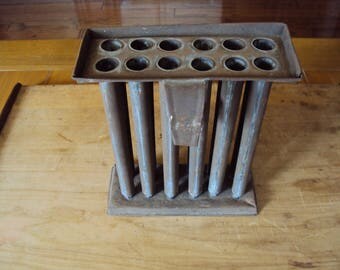 Tin Candle Mold, Twelve Tube Mold, Farmhouse Antiques, Primitive Antiques, Old Candle Mold, Antique Mold, Primitive Candle Mold