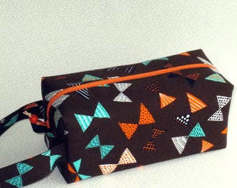 Boxy Bag Knitting Project Bag - Bowtie Butterfly