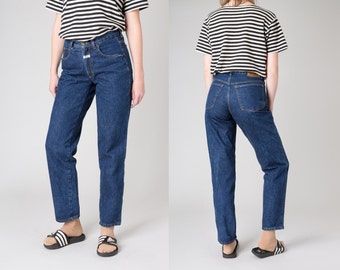 HIGH WAIST jeans dark wash 90s denim Marithe Francois Girbaud / size 30 / better stay together
