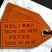 Featured in Country Living - His and Hers - 3rd Anniversary - Personalized - Traveling with... since Leather Luggage Tags - set of 2