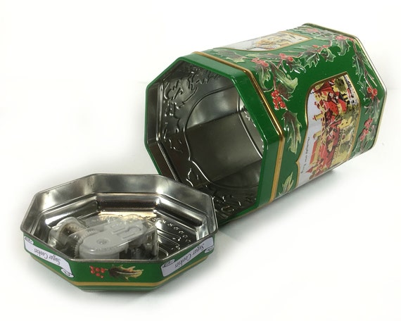 Download Vintage 8 Sided Octagonal German Cookie Tin / Music Box ... Yellowimages Mockups