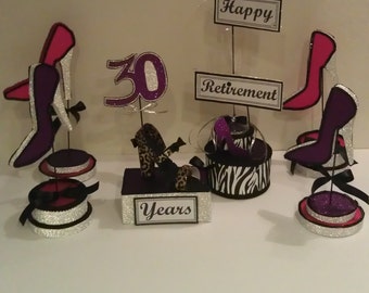 High Heel Shoe Centerpiece Set ,Wedding Centerpieces, Shoe Party Centerpieces