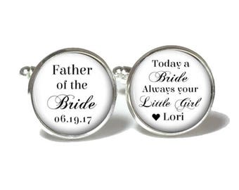 Father of the Bride Cufflinks | Wedding Cufflinks | Father of the Bride Gift | Style 733