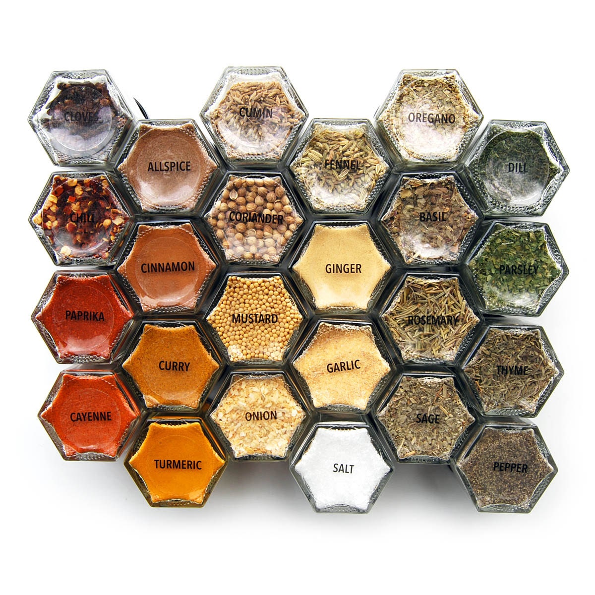 spice jar labels clear 1 round stickers of the most