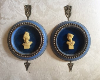Neoclassical framed sculptures by Sungott Studios NY