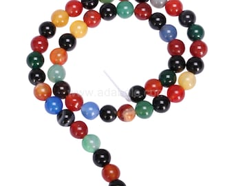 You Pick AAA Natural Rainbow Agate 4mm 6mm 8mm 10mm Gemstone Round Loose Beads 15.5" (1 strand) #GC3