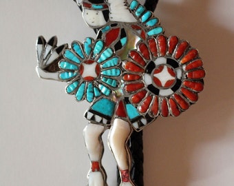 Zuni Dancer Bolo Tie Joe Zunie