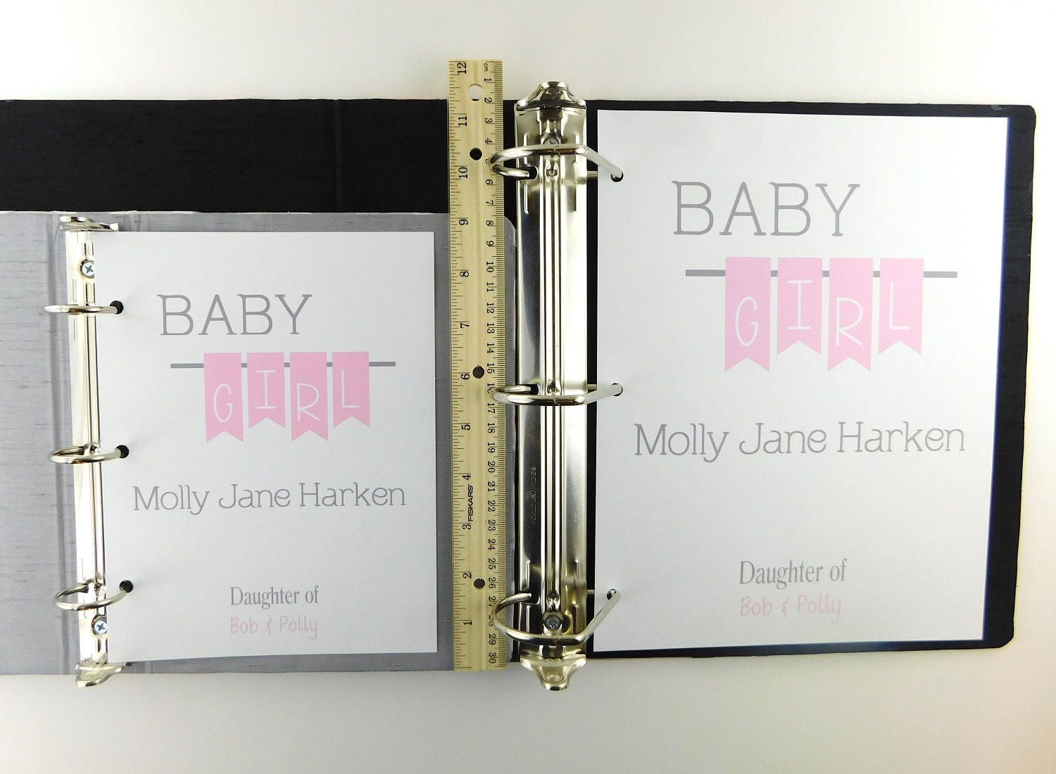 Modern Baby Book Black and Gray Argyle Boy memory pregnancy